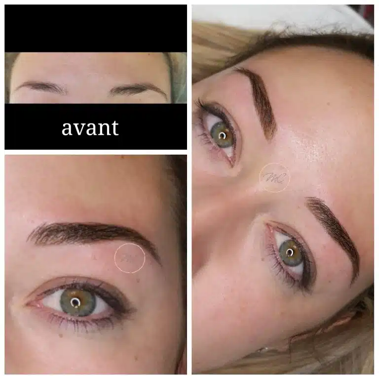 Sourcils poudrés