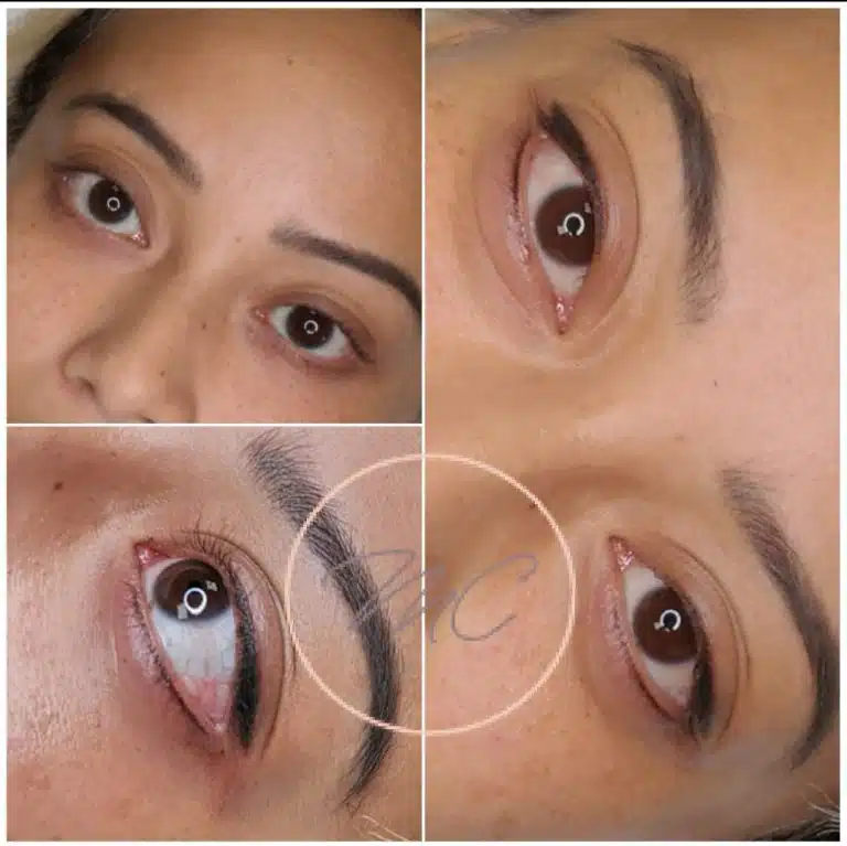 Eyeliner supérieur et ras de cils inférieur