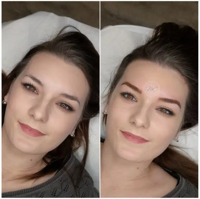 Sourcils poudrés