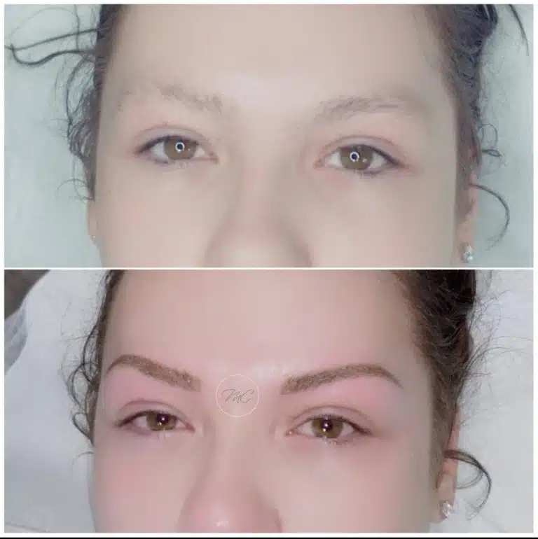 Sourcils poudrés