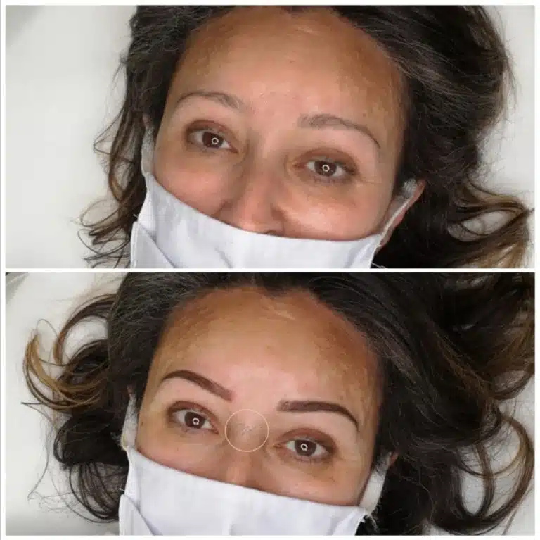 Sourcils poudrés