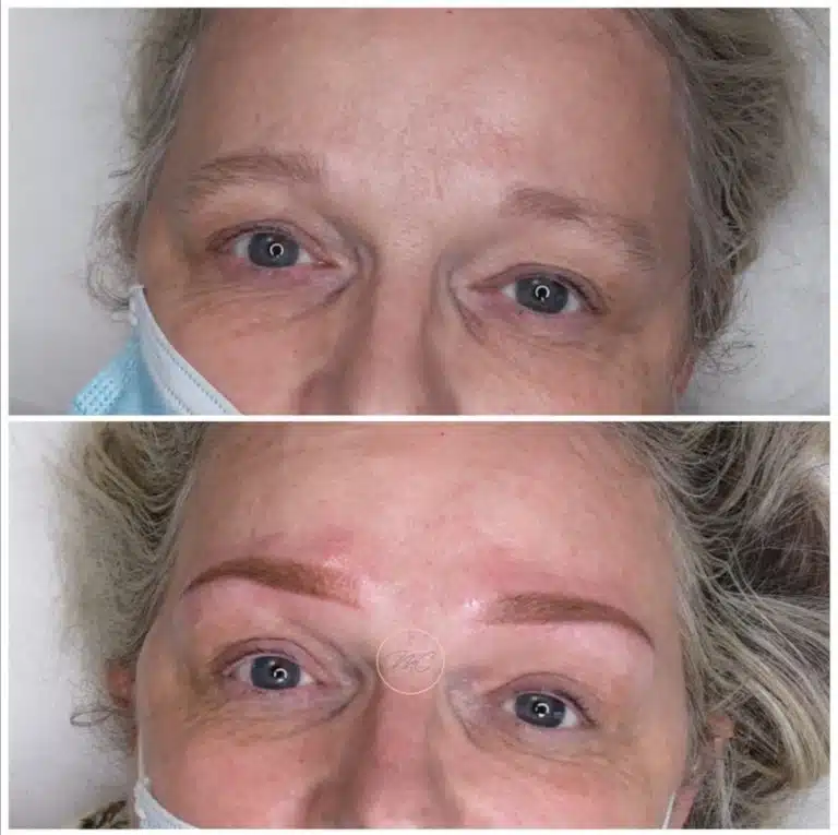 Sourcils poudrés